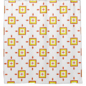 Seamless pattern with squares Abstract background Douchegordijn (Voorkant)