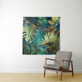 Seamless pattern with tropical leaves and geometri wandkleed (In Situ (horizontaal))