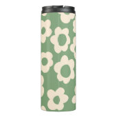Seamless pattern with vintage vintage groovy flowe thermosbeker (Achterkant)