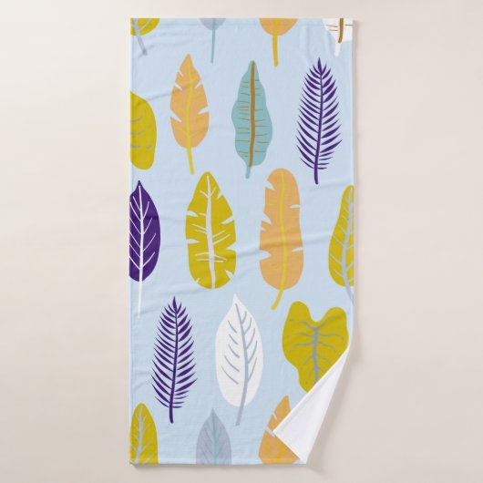 Seamless pattern with wild tropical rainforest pla badhanddoek (Badhanddoek)