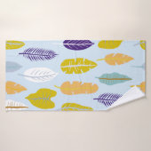 Seamless pattern with wild tropical rainforest pla badhanddoek (Badhanddoek)