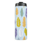 Seamless pattern with wild tropical rainforest pla thermosbeker (Voorkant)