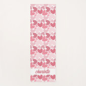 Seamless Pink Hearts Pattern Yoga Mat – Romantic (Voorkant)