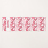 Seamless Pink Hearts Pattern Yoga Mat – Romantic  (Voorkant (horizontaal))