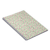Seamless Pink Rose Watercolor Pattern Notitieboek (Rechterzijde)