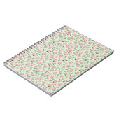 Seamless Pink Rose Watercolor Pattern Notitieboek (Linkerzijde)