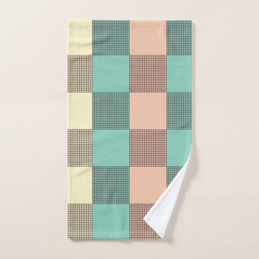 Seamless plaid pattern   bad handdoek (Handdoek)