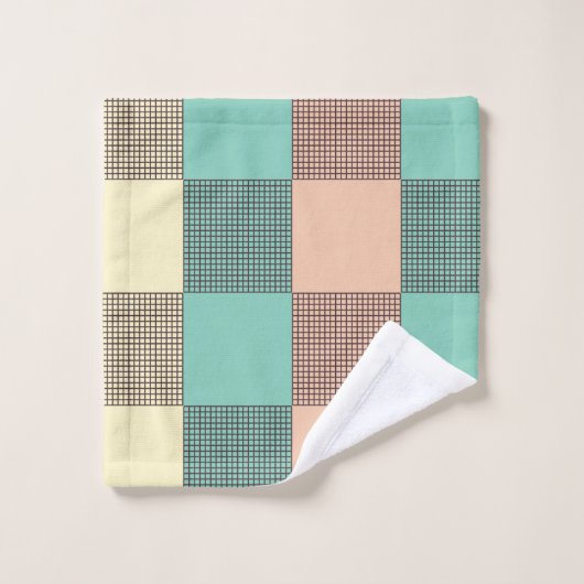 Seamless plaid pattern   bad handdoek (Wasdoekje)