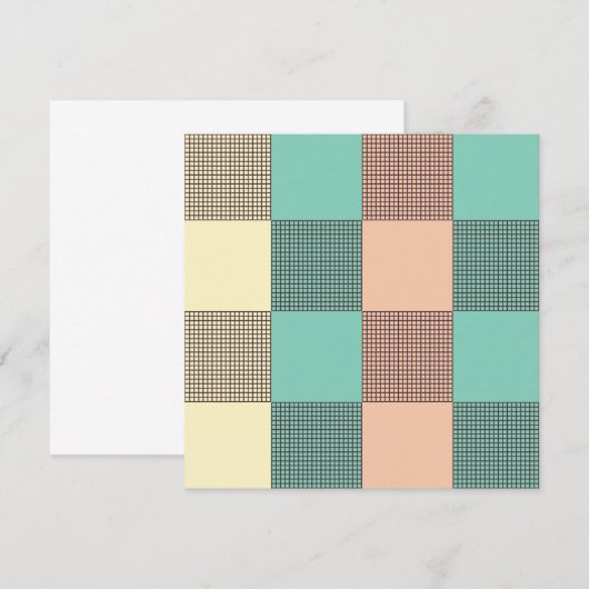 Seamless plaid pattern   bedankkaart (Voorkant / Achterkant)