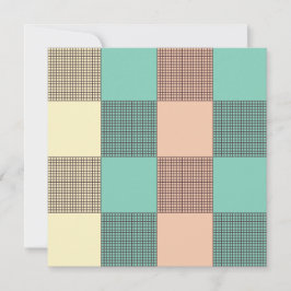 Seamless plaid pattern   bedankkaart