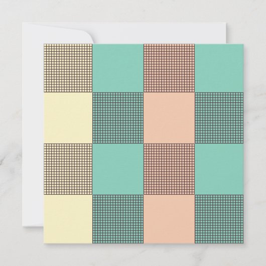 Seamless plaid pattern   bedankkaart (Voorkant)