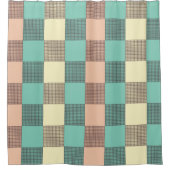 Seamless plaid pattern   douchegordijn (Voorkant)