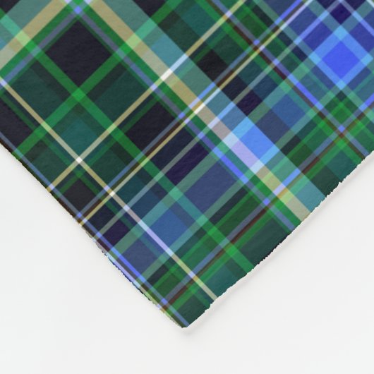 Seamless plaid pattern. Fabric pattern. Texturebac Fleece Deken (Hoek)