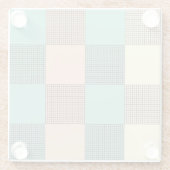 Seamless plaid pattern   glazen onderzetter (Achterkant)