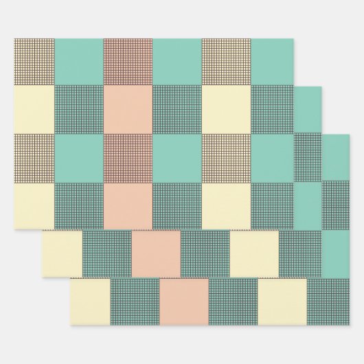 Seamless plaid pattern   inpakpapier vel (Set)