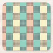 Seamless plaid pattern   kartonnen onderzetters (Voorkant)