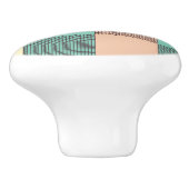 Seamless plaid pattern   keramische knop (Zijkant)