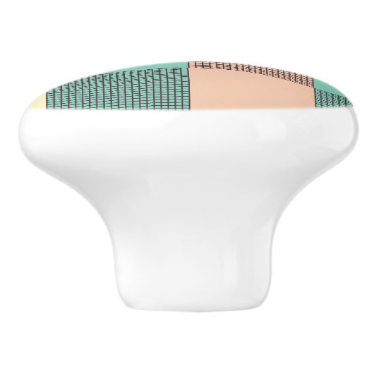 Seamless plaid pattern   keramische knop (Zijkant)