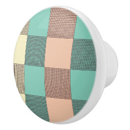 Seamless plaid pattern   keramische knop