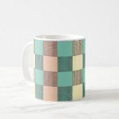Seamless plaid pattern   koffiemok (Voorkant links)
