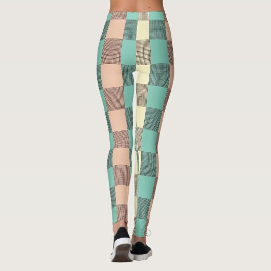 Seamless plaid pattern   leggings (Achterkant)