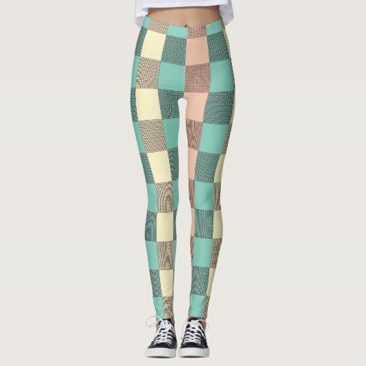 Seamless plaid pattern   leggings (Voorkant)