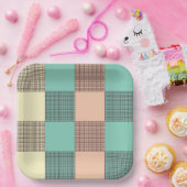 Seamless plaid pattern   papieren bordje (Feest)