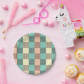 Seamless plaid pattern   papieren bordje (Feest)