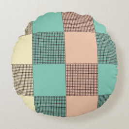 Seamless plaid pattern   rond kussen