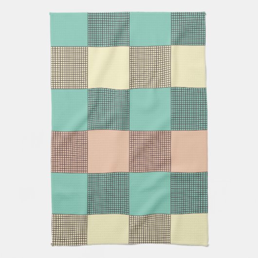Seamless plaid pattern   theedoek (Verticaal)