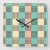 Seamless plaid pattern   vierkante klok (Voorkant)