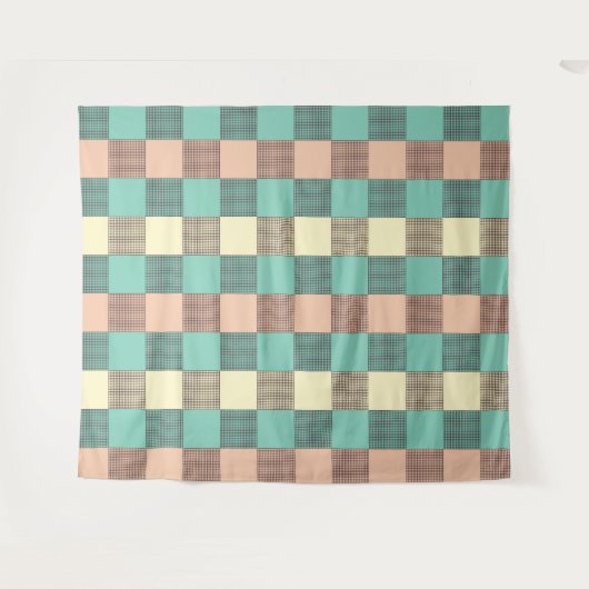 Seamless plaid pattern   wandkleed (Voorkant (horizontaal))