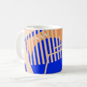 Seamless Pop Art Pattern. Abstract Color Texture w Koffiemok (Voorkant links)