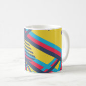 Seamless Pop Art Pattern. Abstract Color Texture w Koffiemok (Voorkant rechts)