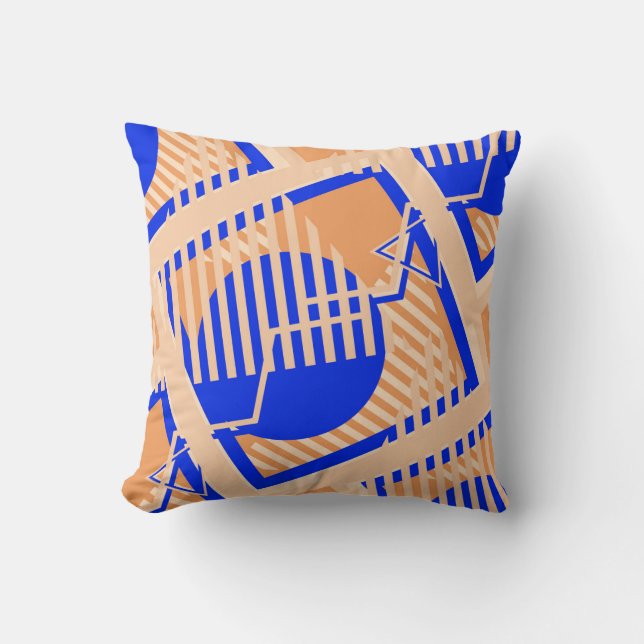 Seamless Pop Art Pattern. Abstract Color Texture w Kussen (Voorkant)