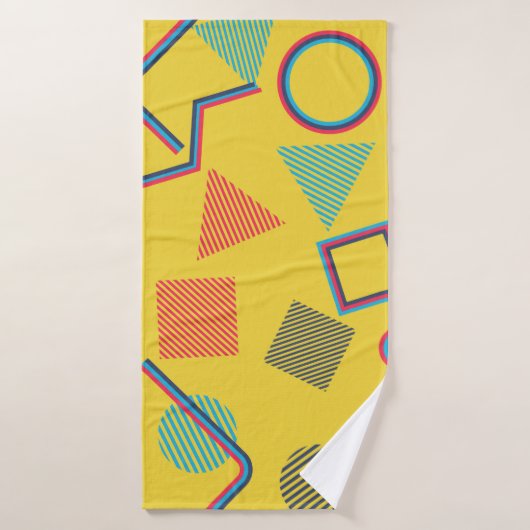 Seamless Pop Art Pattern. Abstract Colorful Textur Badhanddoek (Badhanddoek)