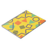 Seamless Pop Art Pattern. Abstract Colorful Textur Notitieboek (Linkerzijde)