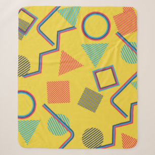 Seamless Pop Art Pattern. Abstract Colorful Textur Sherpa Deken