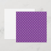 Seamless purple background polka dot pattern  bedankkaart (Voorkant / Achterkant)