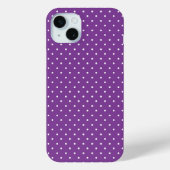 Seamless purple background polka dot pattern  Case-Mate iPhone case (Achterkant)