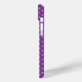 Seamless purple background polka dot pattern  Case-Mate iPhone case (Achterkant / Links)