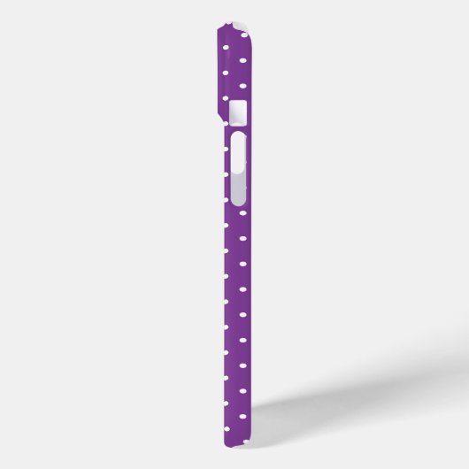 Seamless purple background polka dot pattern Case-Mate iPhone case (Achterkant / Links)