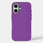 Seamless purple background polka dot pattern  Case-Mate iPhone case (Achterkant)