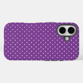 Seamless purple background polka dot pattern  Case-Mate iPhone case (Achterkant (horizontaal))