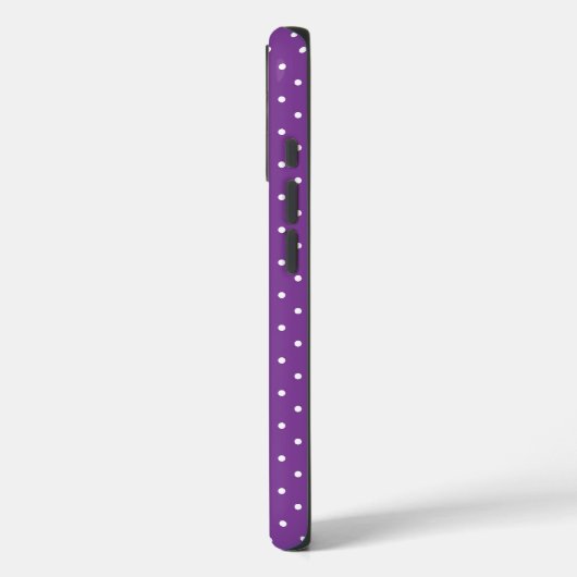 Seamless purple background polka dot pattern  Case-Mate iPhone case (Achterkant / Links)