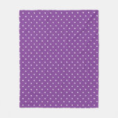 Seamless purple background polka dot pattern  fleece deken (Voorkant)