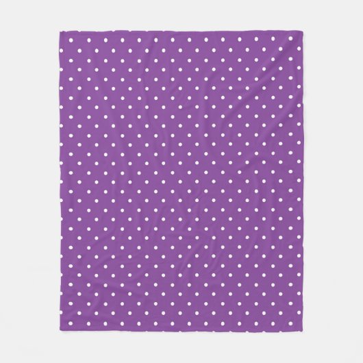 Seamless purple background polka dot pattern  fleece deken (Voorkant)