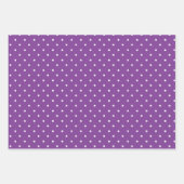 Seamless purple background polka dot pattern  inpakpapier vel (Voorkant 3)