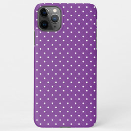 Seamless purple background polka dot pattern  iPhone 11Pro max hoesje
