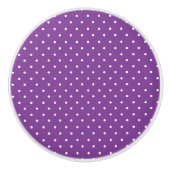 Seamless purple background polka dot pattern  keramische knop (Voorkant)